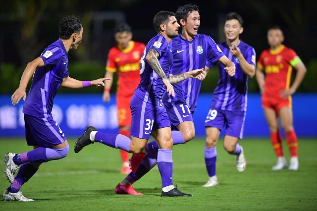 梅里达首球谢维军双响 津门虎1231天后再轰4球